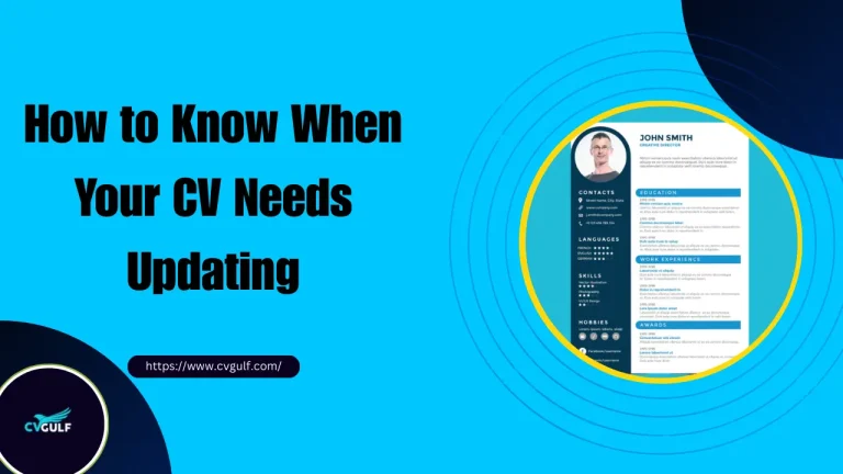 when your cv needs updating