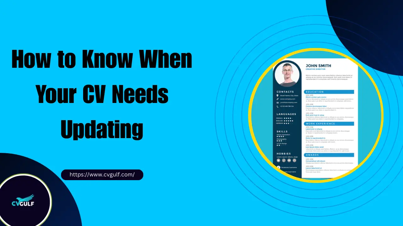 when your cv needs updating