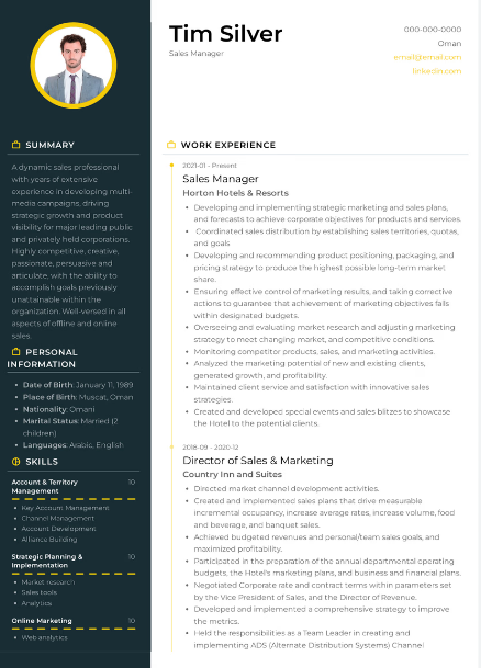 oman cv template Oman CV template