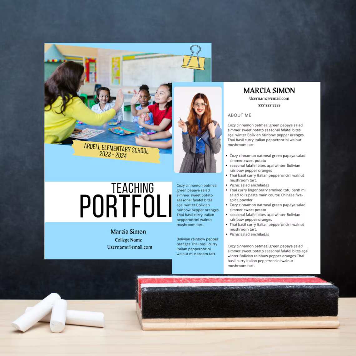 teachers portfolio
